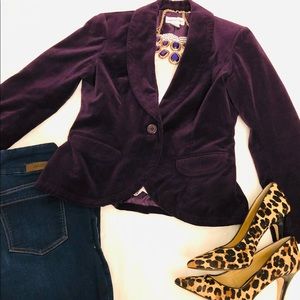 Newport News dark purple velveteen jacket